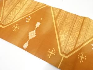 抽象模様織り出し　名古屋帯